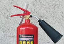 Carbon dioxide fire extinguisher, portable